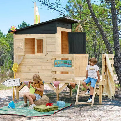 Casita infantil elevada de madera Oakland Soulet