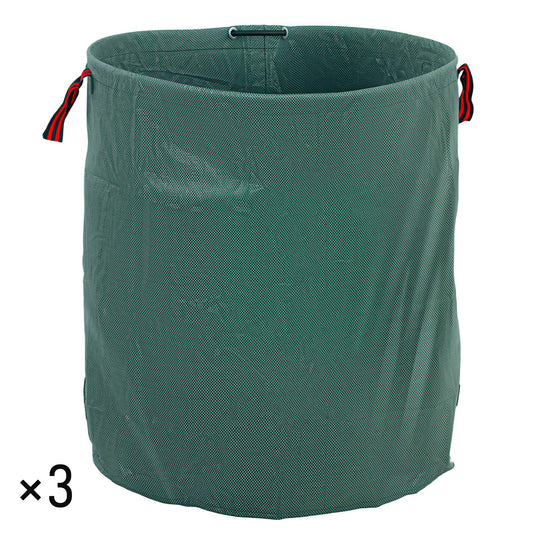 Outsunny Set De 3 Bolsas De Basura De Jardín 272l Con Asas Plegables_0