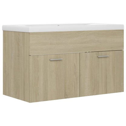 Mueble Con Lavabo Madera De Ingeniería Roble Sonoma_1