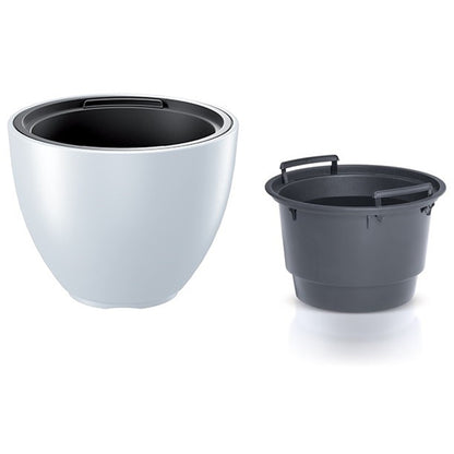 Maceta Heos 25l., Con Depósito, Dimensiones (mm) 395x395x302, Color Blanco_2