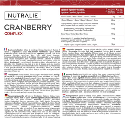 Pack 2x Nutralie Arándano Rojo Americano + Vitamina C y D-Manosa 60 Cápsulas