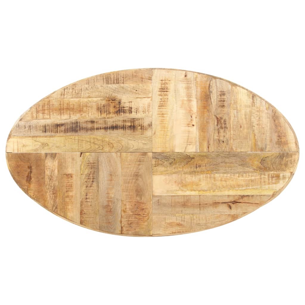 Mesa De Comedor De Madera Maciza De Mango 140x80x75 Cm_2