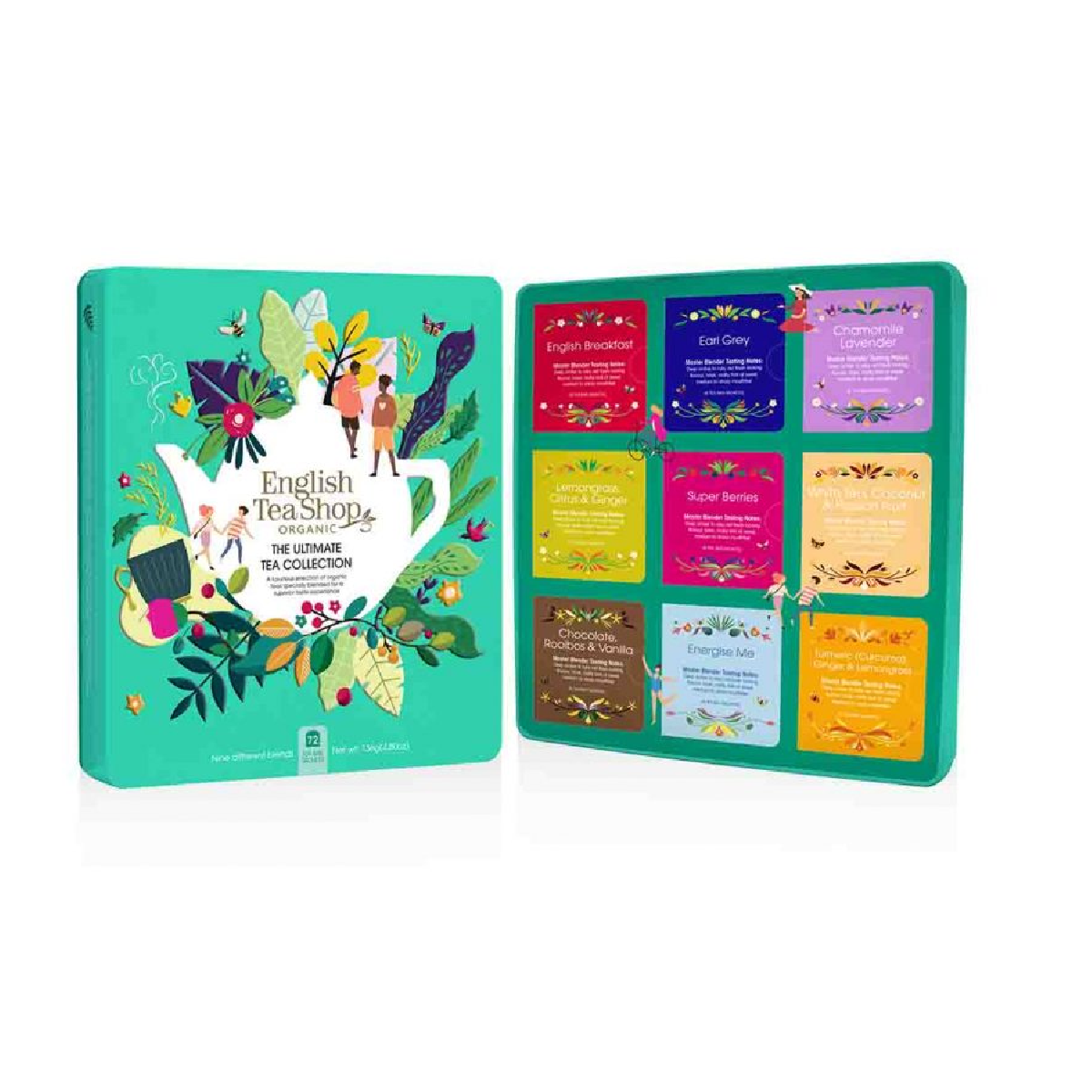 Lata Colección 72 bolsitas de Té English BIO Tea Shop 136 g