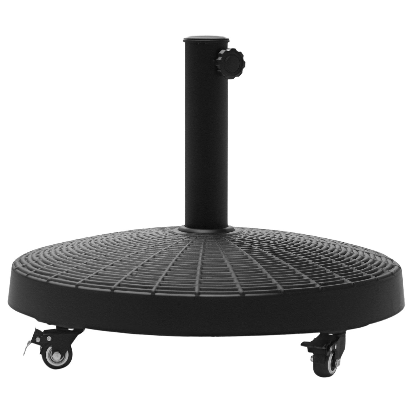 Outsunny Base Para Sombrilla Redonda Ø52 Cm Con Ruedas Negro_0