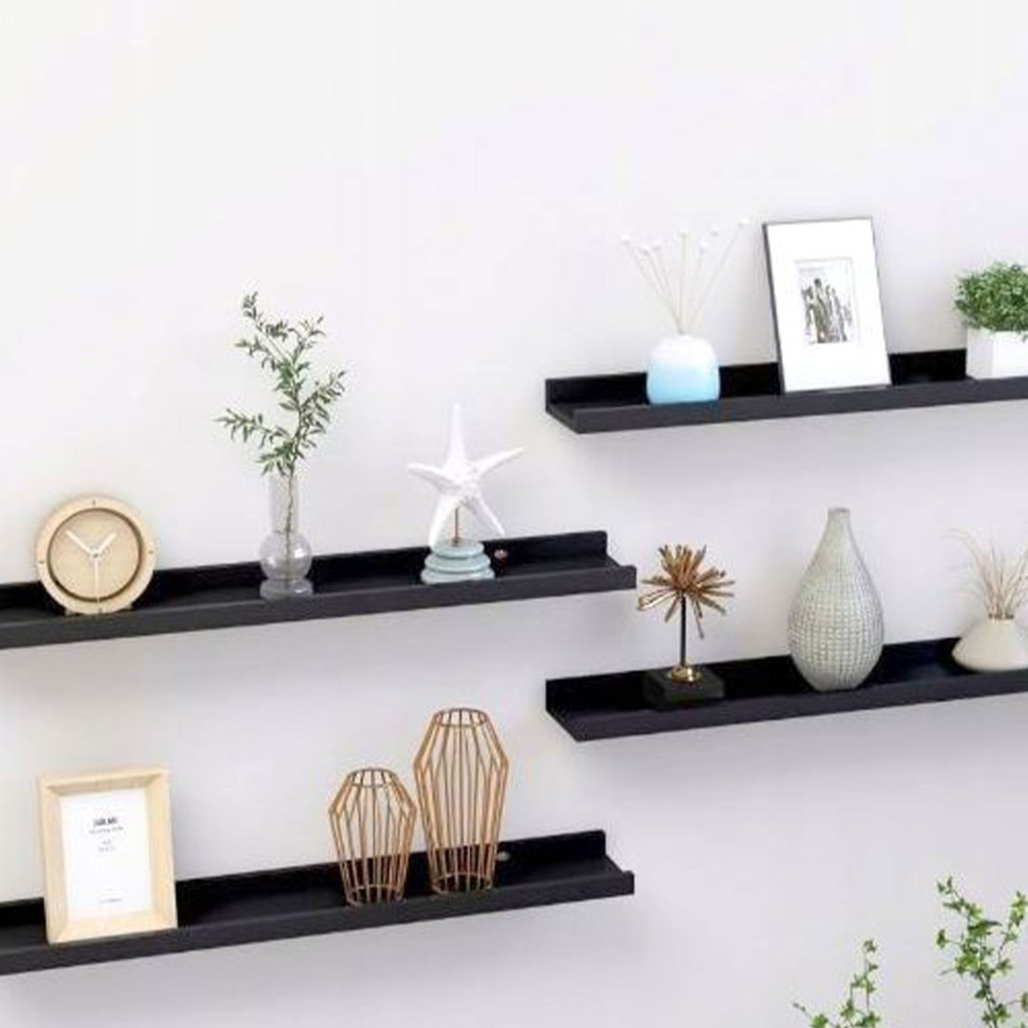 Well Home Set De 2 Estantes De Exhibición 45,7x10,2x5cm