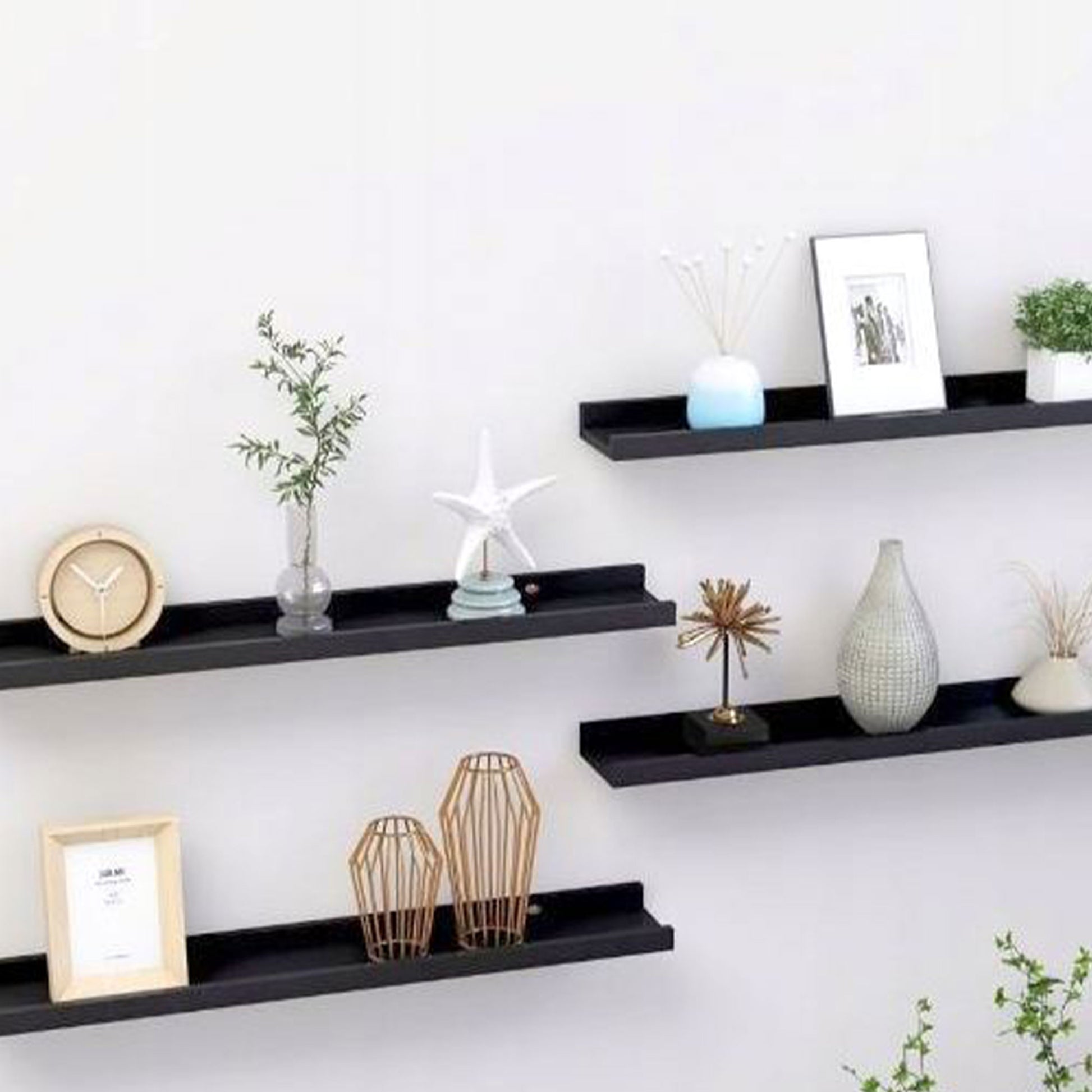 Well Home Set De 2 Estantes De Exhibición 45,7x10,2x5cm