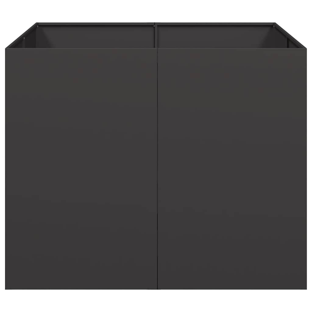 Jardinera Acero Negro 100x100x80 Cm_3