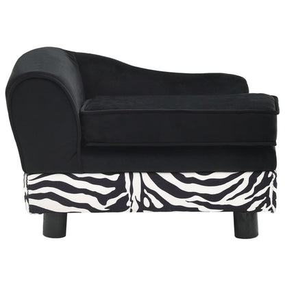Vidaxl Sofá Para Perros Felpa Negro 57x34x36 Cm_4