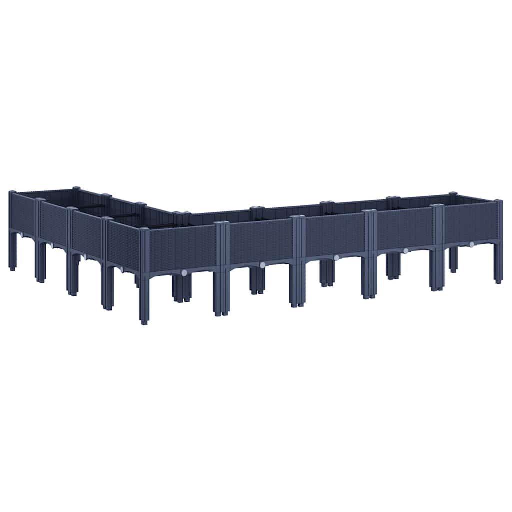 Jardinera Con Patas Pp Azul Gris 200x160x42 Cm_4