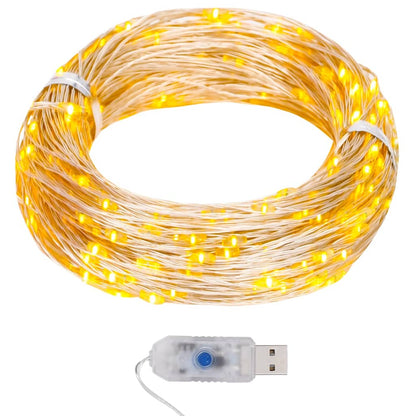 Vidaxl Guirnalda De Micro Luces Led 40 M 400 Led Blanco Cálido_0
