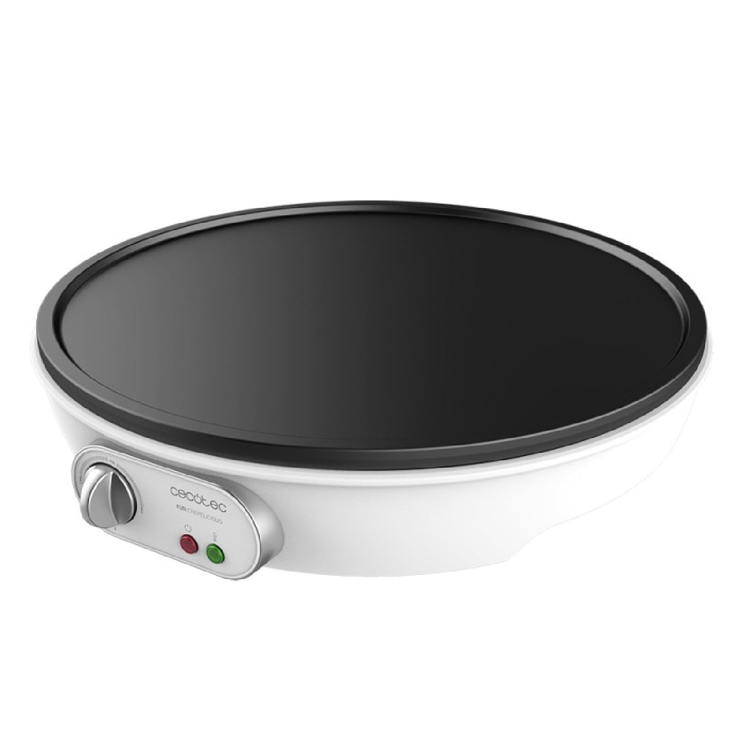 Crepera Eléctrica Fun Crepelicius. 1000 W, Revestimiento Antiadherente, Potencia Regulable, Indicador Luminoso, Placa De 30,5 Cm De Diámetro, Incluy_0