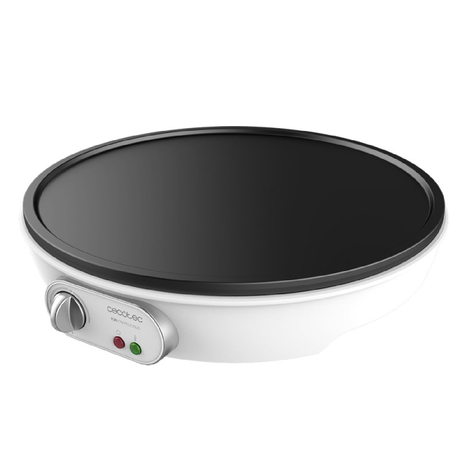 Crepera Eléctrica Fun Crepelicius. 1000 W, Revestimiento Antiadherente, Potencia Regulable, Indicador Luminoso, Placa De 30,5 Cm De Diámetro, Incluy_0