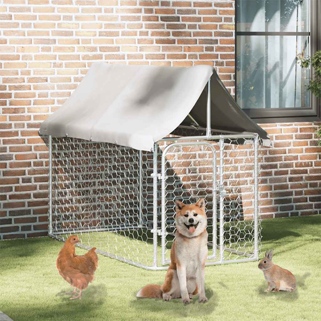 Perrera De Exterior Con Tejado 200x100x150 Cm_1