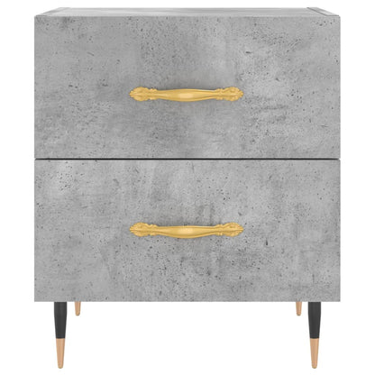 Mesita Noche 2 Uds Madera Ingeniería Gris Hormigón 40x35x47,5cm_4