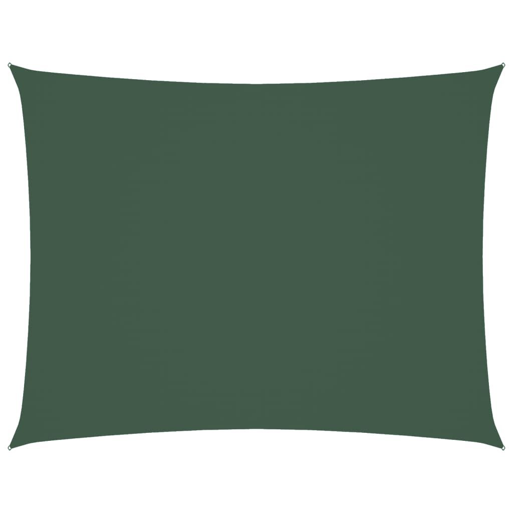 Vidaxl Toldo De Vela Rectangular Tela Oxford Verde Oscuro 3x4 M_0