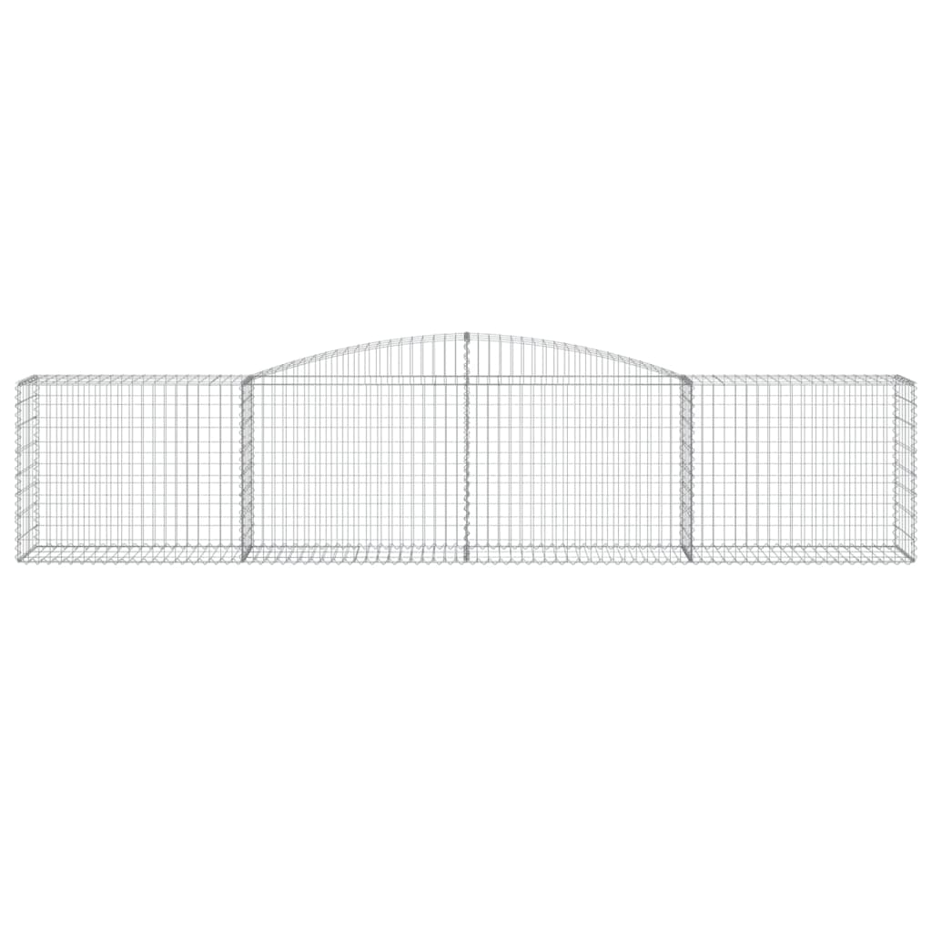 Cestas De Gaviones 20 Uds Forma De Arco Hierro 400x50x80/100 Cm_3