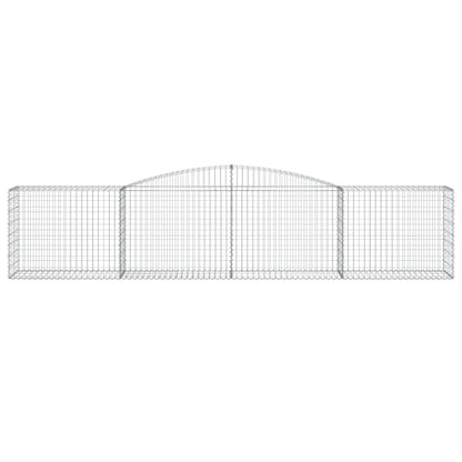 Cestas De Gaviones 25 Uds Forma De Arco Hierro 400x50x80/100 Cm_3