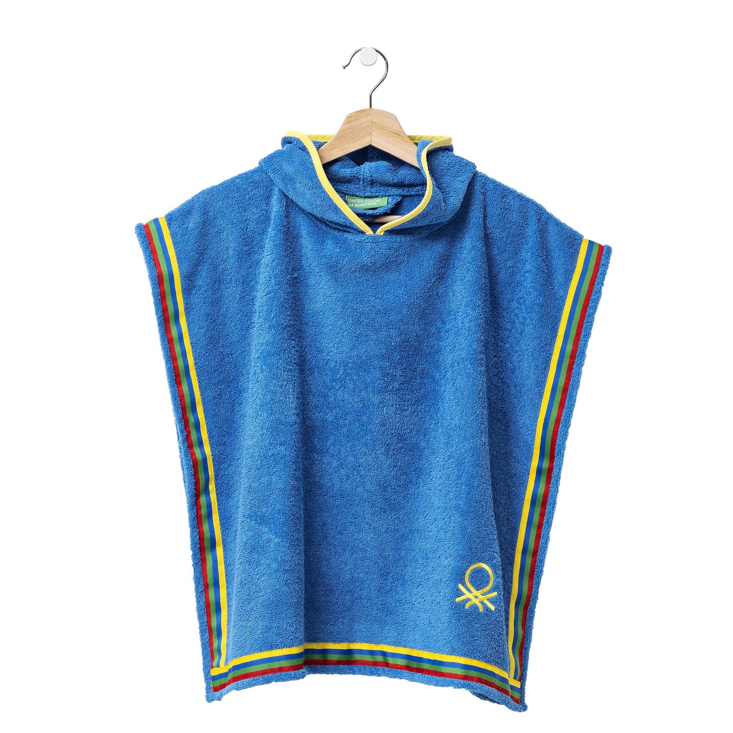 Albornoz Poncho De Niño 65x65cm 360 Gsm 100% Algodón Azul Kids_2