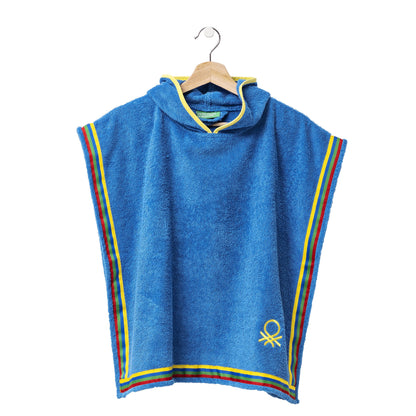 Albornoz Poncho De Niño 65x65cm 360 Gsm 100% Algodón Azul Kids_2