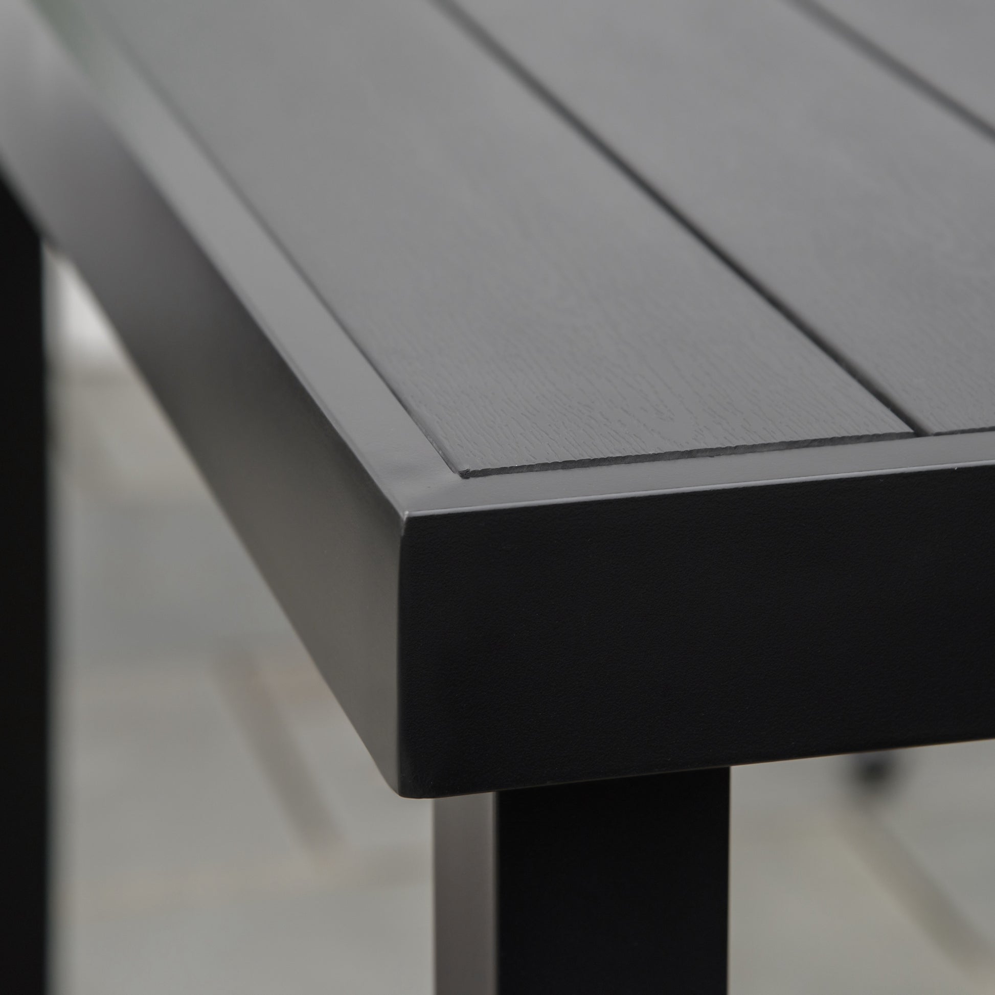Outsunny Mesa De Jardín De Aluminio Mesa De Comedor Para 6 Personas 140x90x74 Cm_3