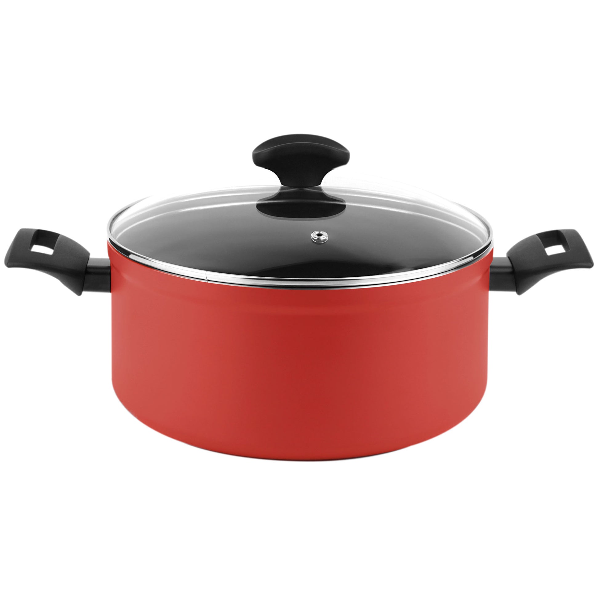 Batería Cocina Inducción 8 Piezas, Antiadherente Sin Pfoa, Aluminio Forjado, Cazuelas Sartenes Fagor Maxima Rojo_1