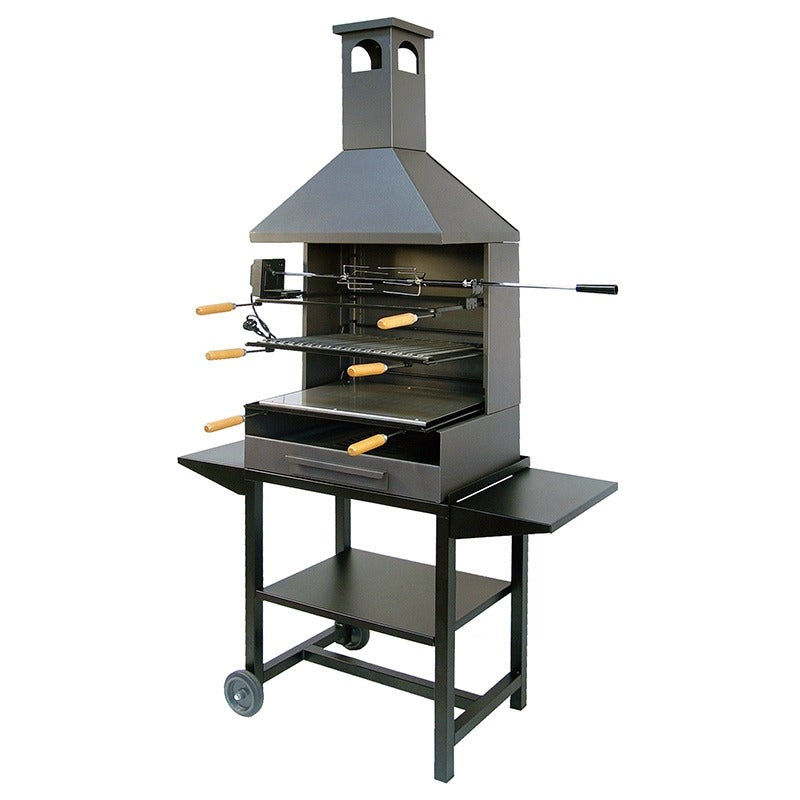 Barbacoa Chimenea completa con bandejas metálicas Imex el Zorro 61 x 40 x 204 cm