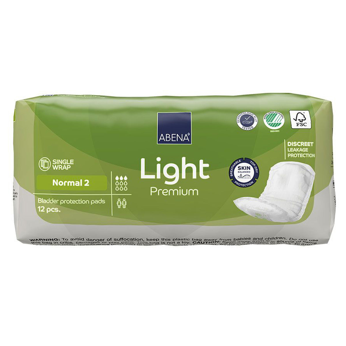 Compresas Incontinecia Light Premium Normal 2 Abena 12 uds