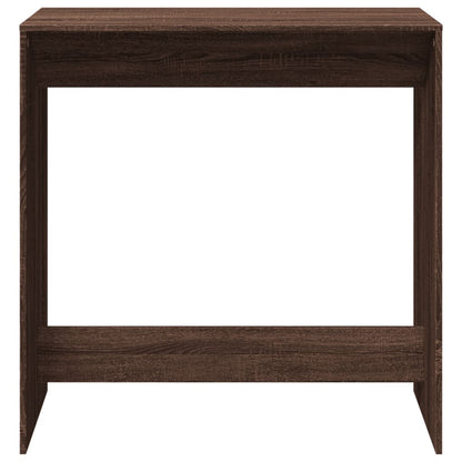 Mesa Alta De Bar Madera Ingeniería Marrón Roble 102x50x103,5 Cm_2