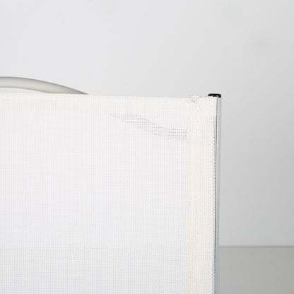 Silla Plegable Jardín Tejido Reforzado Blanca Aktive_5