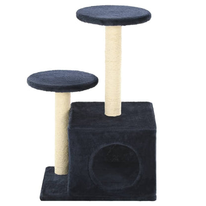Vidaxl Rascador Para Gatos Con Poste De Sisal Azul Oscuro 60 Cm_3