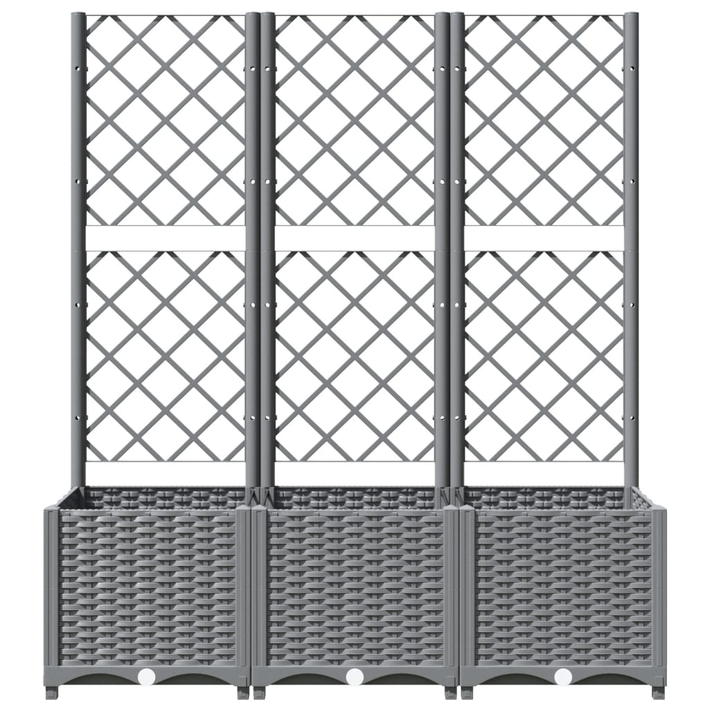 Macetero De Jardín Gris Claro 120 X 40 X 136 Cm_3