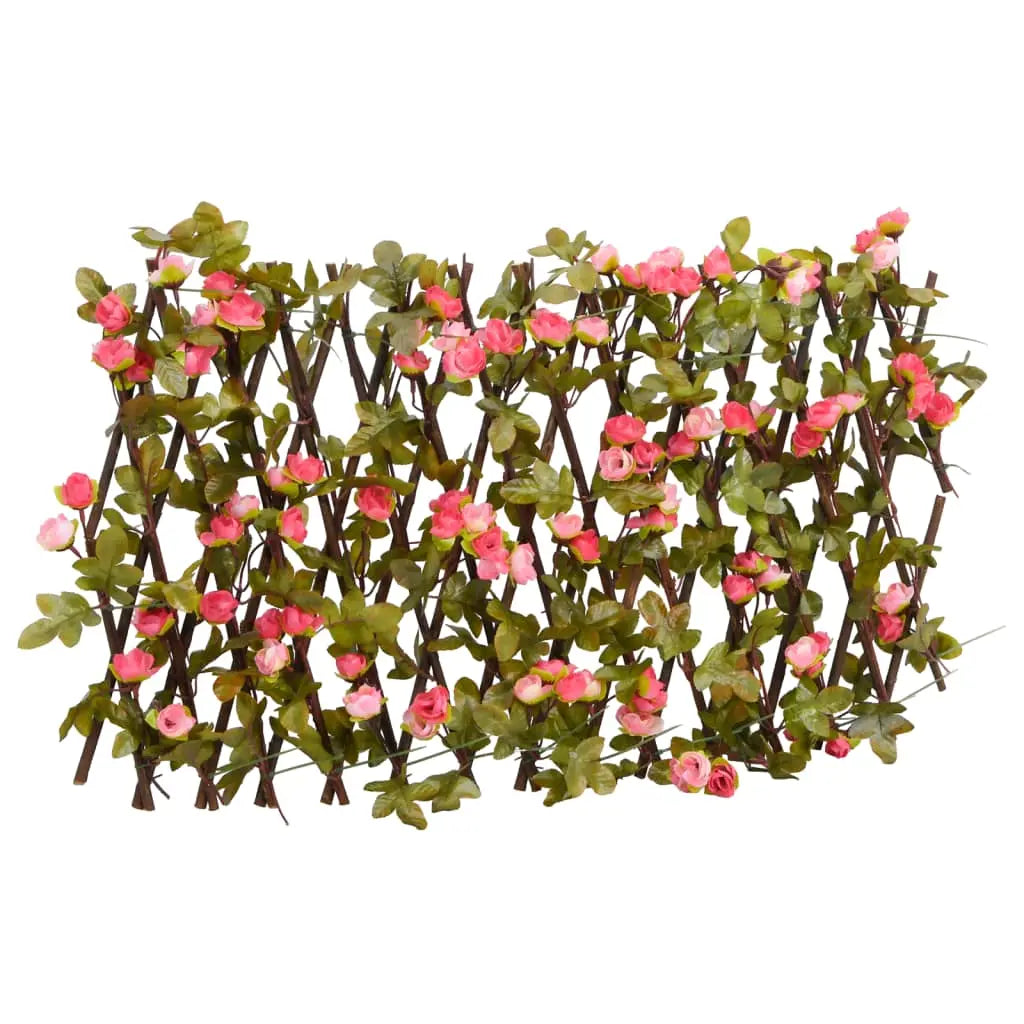 Enrejado Expansible Hiedra Artificial Rosa 5 Uds 180x20 Cm / Vetonek_5
