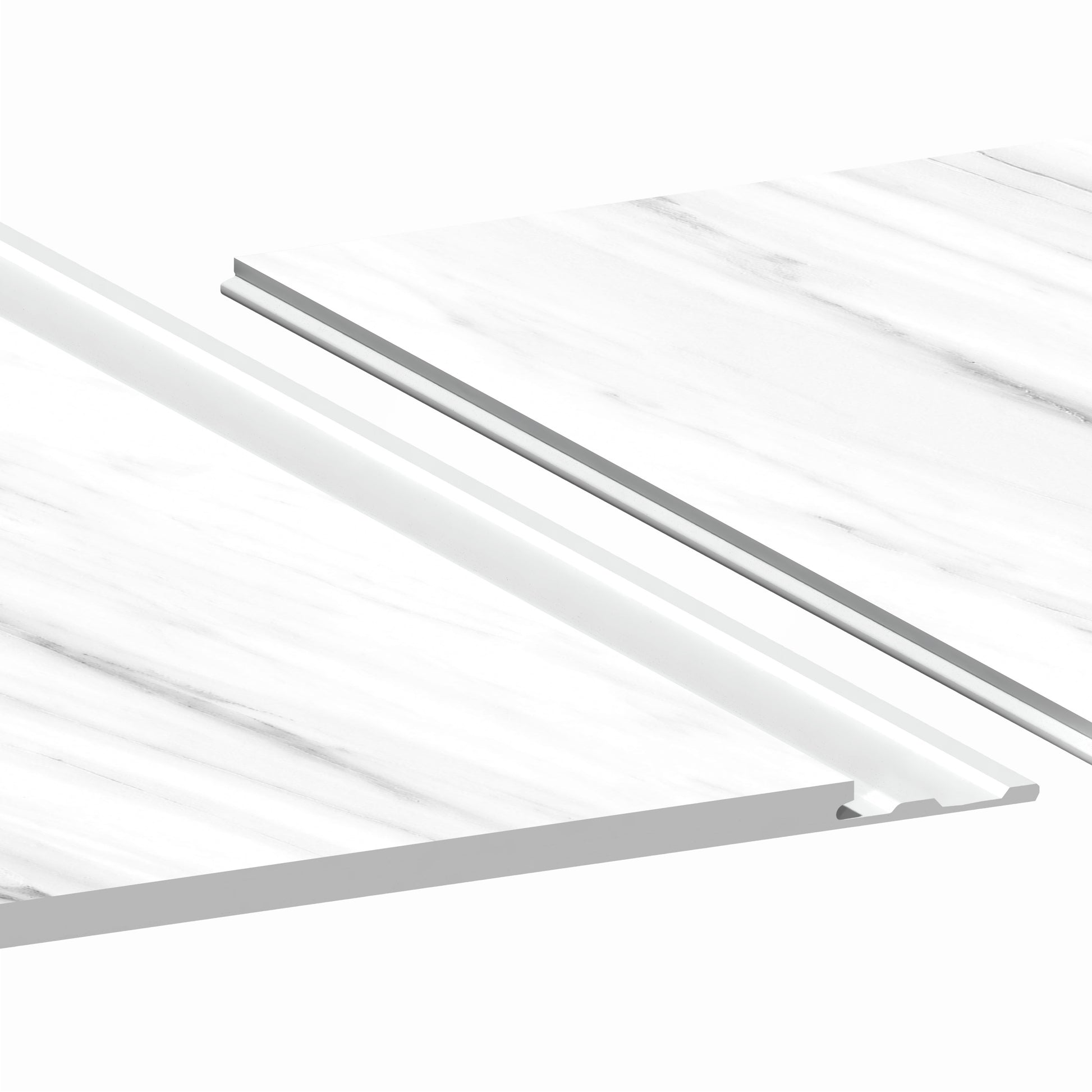 Aqua-step- All In One - Paneles De Pared A Prueba De Agua Y Panel De Sueloe  - Marmo Carrdesdea - 6 Paneles (2,34m²)