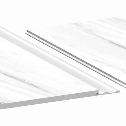 Aqua-step- All In One - Paneles De Pared A Prueba De Agua Y Panel De Sueloe  - Marmo Carrdesdea - 6 Paneles (2,34m²)