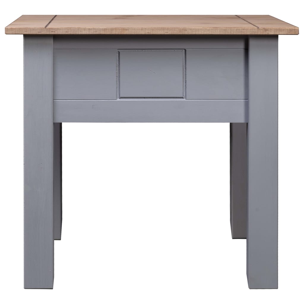 Mesita De Noche Madera Pino Estilo Panamá Gris 50,5x50,5x52,5cm_0