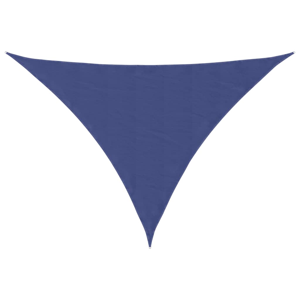 Toldo De Vela Triangular Tela Oxford Azul 4x4x5,8 M_0