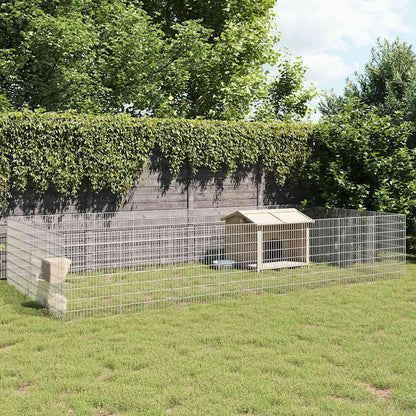 Vidaxl Recinto Corral Animales 24 Paneles Hierro Galvanizado 54x80 Cm_1