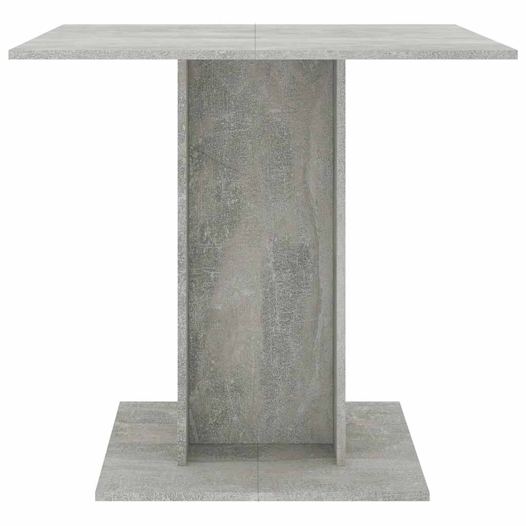 Mesa De Comedor Madera Contrachapada Gris Hormigón 80x80x75 Cm_1