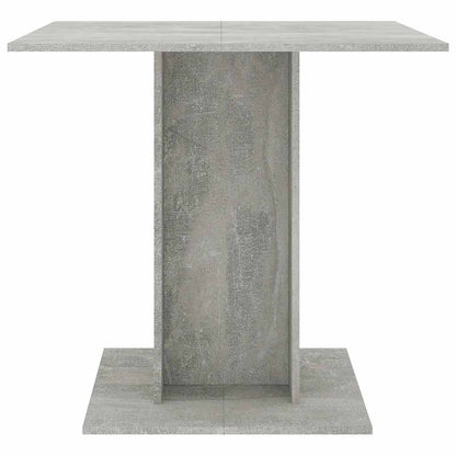 Mesa De Comedor Madera Contrachapada Gris Hormigón 80x80x75 Cm_1