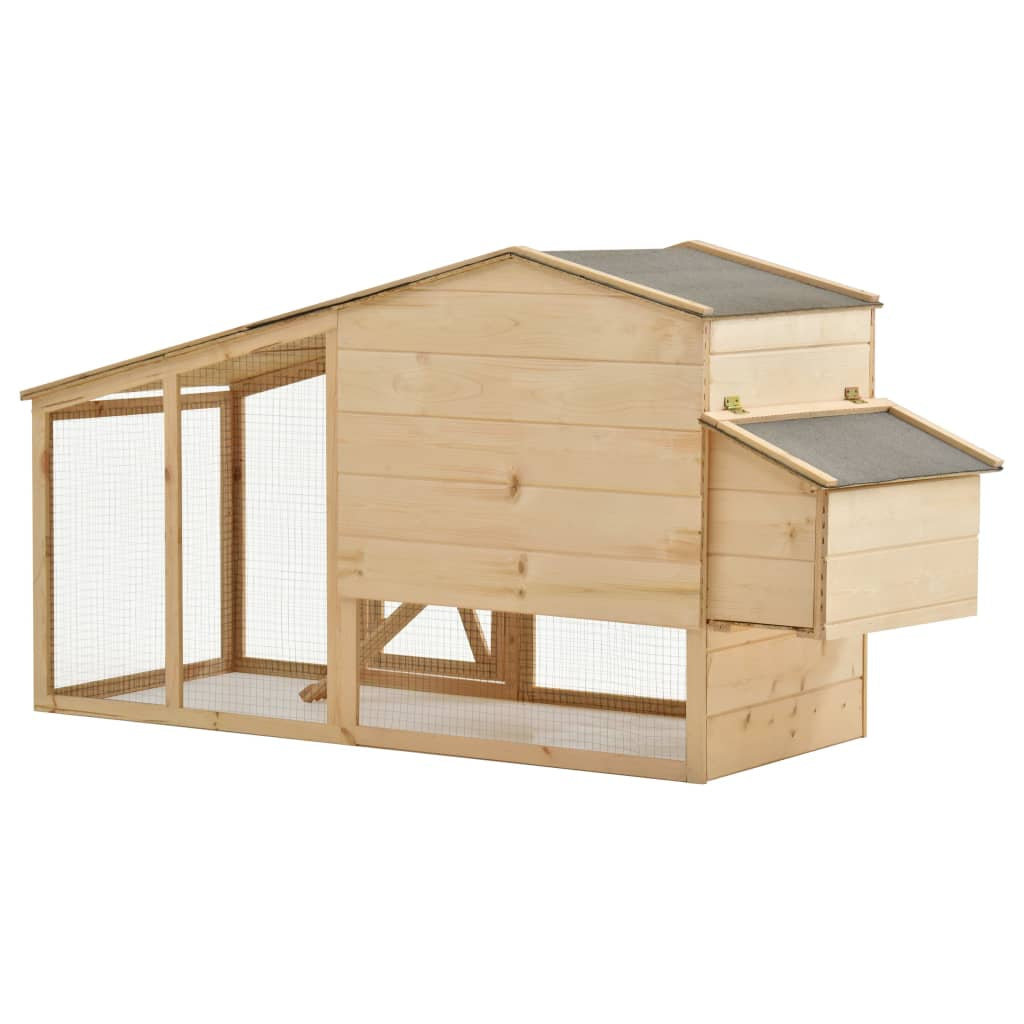 Vidaxl Gallinero Madera Maciza De Pino 178x67x92 Cm_3