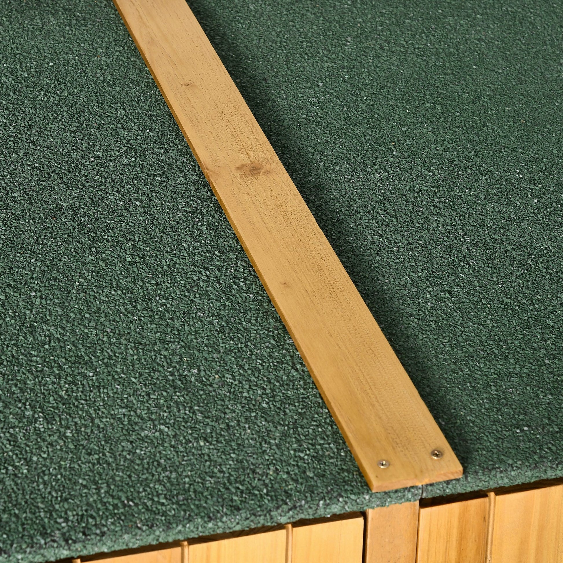 Outsunny Caseta De Jardín De Madera 140x75x157cm Con Techo Asfáltico 2 Puertas_4