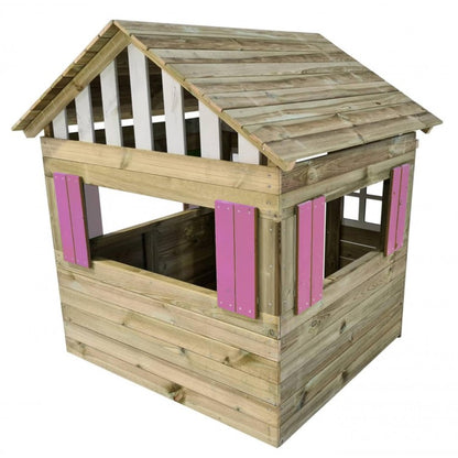 Casita De Madera Masgames Lollipop Xl Horeca Rosa.