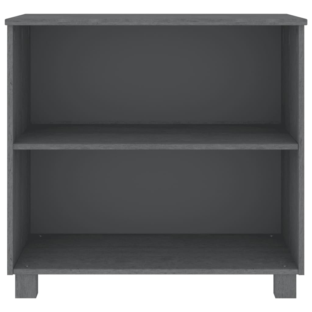 Aparador Hamar Madera Maciza Pino Gris Oscuro 85x35x80 Cm / Vetonek_4