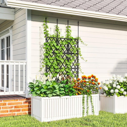 Outsunny Enrejado De Jardín Plegable Soporte Para Plantas Trepadoras 85x197 Cm_3