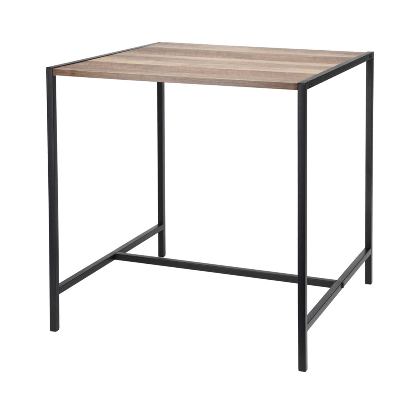 Well Home Mesa Auxiliar De Hierro Y Mdf 49x49,5x49,5cm