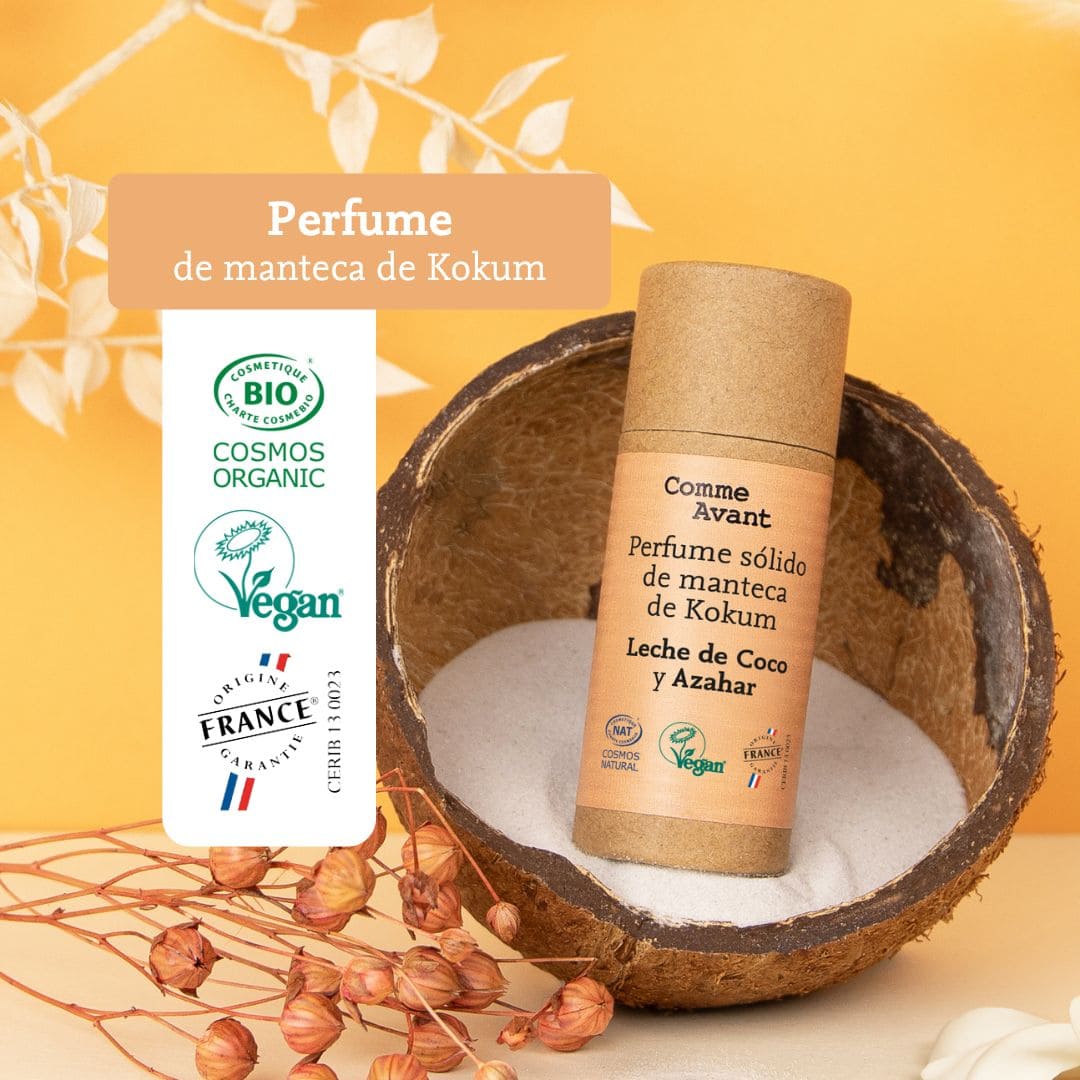 Perfume Sólido Dulce Y Afrutado Con Manteca De Kokum - Leche De Coco Y Azahar_3