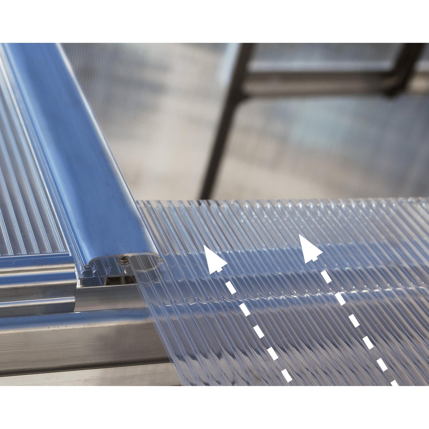 Invernadero Mythos 306x185x208 cm plateado