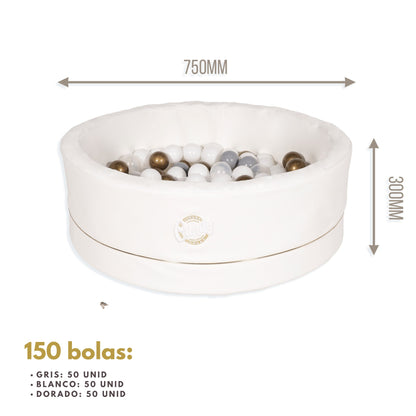 Piscina De Bolas Polipiel Candy Blanco