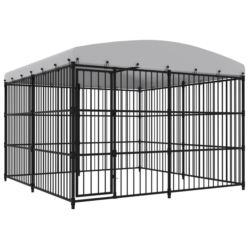 Vidaxl Perrera De Exterior Con Techo 300x300x210 Cm_0