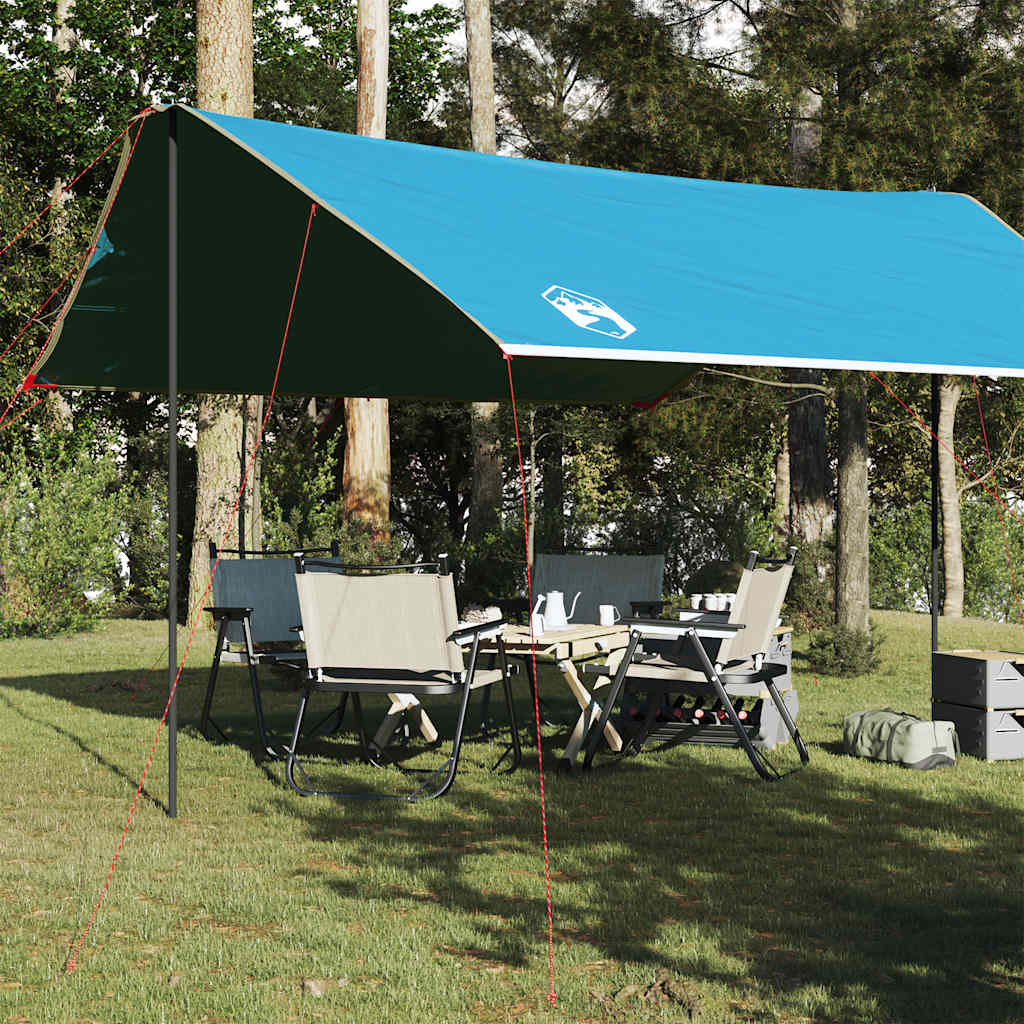 Lona De Camping Impermeable Azul 460x305x210 Cm_1